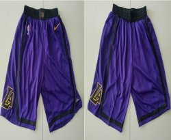 Nike Los Angeles Lakers purple nba basketball shorts-TY