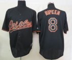 MLB baltimore orioles 8 Ripken Black Fashion Jerseys