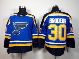 St.Louis Blues #30 Martin Brodeur blue Ice Hockey Jerseys