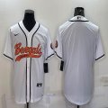 Nike Cincinnati Bengals blank white baseball jerseys Joint name-BD