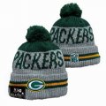 2024 Green Bay Packers gray green NFL Sports Cuffed Knit Hats 01