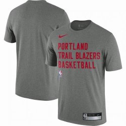 Portland Trail Blazers gray NBA basketball T-Shirts