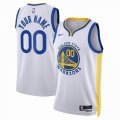 Customized Golden State Warriors white basketball jerseys