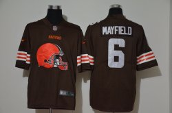 Browns #6 Baker Mayfield brown Nike Color Rush Limited Jersey-WL