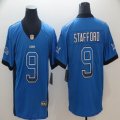 Nike Detroit Lions #9 Matthew Stafford blue drift Color Rush Limited Jersey