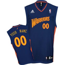 Golden State Warriors Custom dk blue Road Jersey for sale