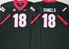 Georgia Bulldogs #18 JT Daniels Black Game College Football Jerseys-PNS