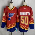 Adidas St.Louis Blues #50 Jordan Binnington red NHL hockey Jerseys-FH