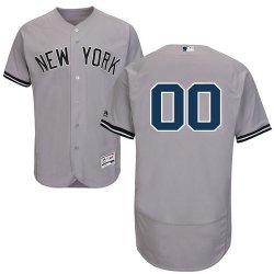 Custom New York Yankees gray Flexbase Authentic Collection Jersey