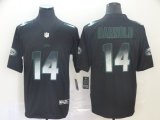 New York Jets #14 Sam Darnold black nike Color Rush Limited Jersey Fireworks version