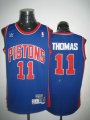 NBA Detroit Pistons #11 Isiah Thomas blue jersyes