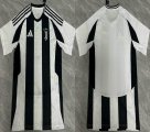 2024-2025 Juventus club thailand version black white soccer jerseys home