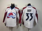 Colorado Avalanche Patrick Roy 33 white blue nhl jerseys