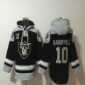 Las Vegas Raiders #10 Jimmy Garoppolo black gray NFL Hooded Sweatshirt