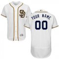 Custom SSan Diego Padres white Flexbase Authentic Collection Jersey