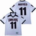 BAKER MAYFIELD #11 White High School Football Jerseys-SG