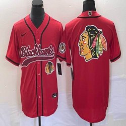 Nike Chicago Blackhawks blank red NHL hockey jerseys Joint name 03