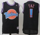 Taz-Mania #1 Tune Squad black Basketball Jersey