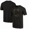 Men's Cleveland Indians Fanatics Branded Black 2018 Memorial Day Camo Prestige Tri-Blend T-Shirt