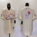 New York Yankees blank beige baseball jerseys Joint Name 11