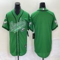 Nike Philadelphia Eagles blank green baseball jerseys Joint name-BD 02