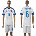 2015-2016 Slovakia team HROSOVSKY #6 soccer jersey white home