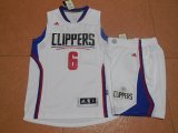 Los Angeles Clippers #6 Deandre Jordan white New NBA suits