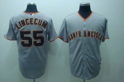 San Francisco giants Tim LINCECUM #55 Gray Jersey