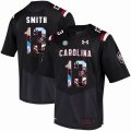 Custom South Carolina #13 Shi Smith black fashion college football jersey