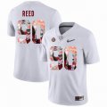 Custom Alabama Crimson Tide #90 Jarran Reed white College Color Rush Limited Jerseys