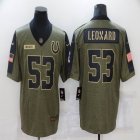 Nike Indianapolis Colts #53 Darius Leonard green 2021 Salute to Service Limited Jersey