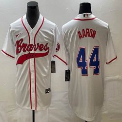 Nike Anaheim Angels #44 Hank Aaron beige MLB Baseball jerseys Joint name-BD 01