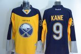 Buffalo Sabres #9 Evander Kane yellow blue NHL hockey Jerseys