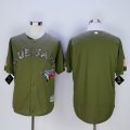 Blue Jays blank Green Camo New Cool Base Stitched Baseball Jerseys