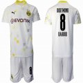 2020-2021 Dortmund club #8 DAHOUD white soccer jersey away