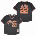 San Francisco Giants #22 Will Clark black Throwback Baseball Jersey