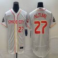 Nike Houston Astros #27 Jose Altuve white Flexbase Authentic Collection Jersey city version 01