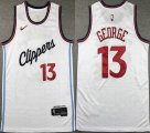 Nike Los Angeles Clippers #13 Paul George white NBA jersey-XD