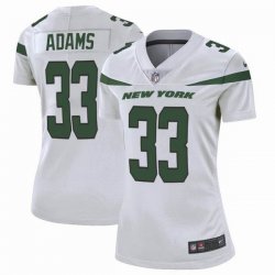 Women Nike New York Jets #33 Jamal Adams white Color Rush Limited Jersey-BD