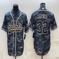 Nike New Orleans Saints #32 Tyrann Mathieu gray camo baseball jerseys Joint name-BD