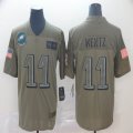 Philadelphia Eagles #11 Carson Wentz Nike Camo 2019 Salute to Service Limited Jersey