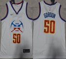 Nike Denver Nuggets #50 Aaron Gordon white nba basketball jersey-XD 01