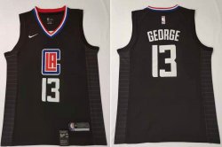 Los Angeles Clippers #13 Paul George black nike nba jerseys