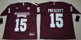 Mississippi State Bulldogs Dak Prescott 15 College Football Jersey - Maroon