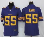 Nike Dallas Vikings 55 Barr Navy Purple Color Rush Limited Jersey