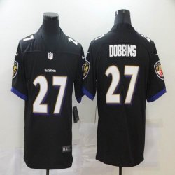 Nike Baltimore Ravens #27 J.K. Dobbins Black Color Rush Limited Jersey