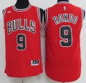 Chicago Bulls #9 Rajon Rondo Red Stitched NBA Jerseys