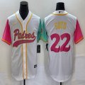 Nike San Diego Padres #22 Juan Soto white red green majestic baseball jerseys