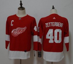 Youth Adidas Detroit Red Wings #40 Henrik Zetterberg red hockey jersey