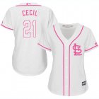 2017 Women St.Louis Cardinals #21 Cecil white majestic mlb jersey